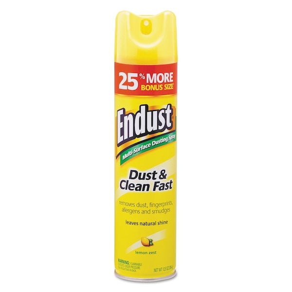 Diversey Endust Multi-Surface Dusting and Cleaning Spray, Lemon Zest, 12.5 oz Aerosol Spray CB508171 - main